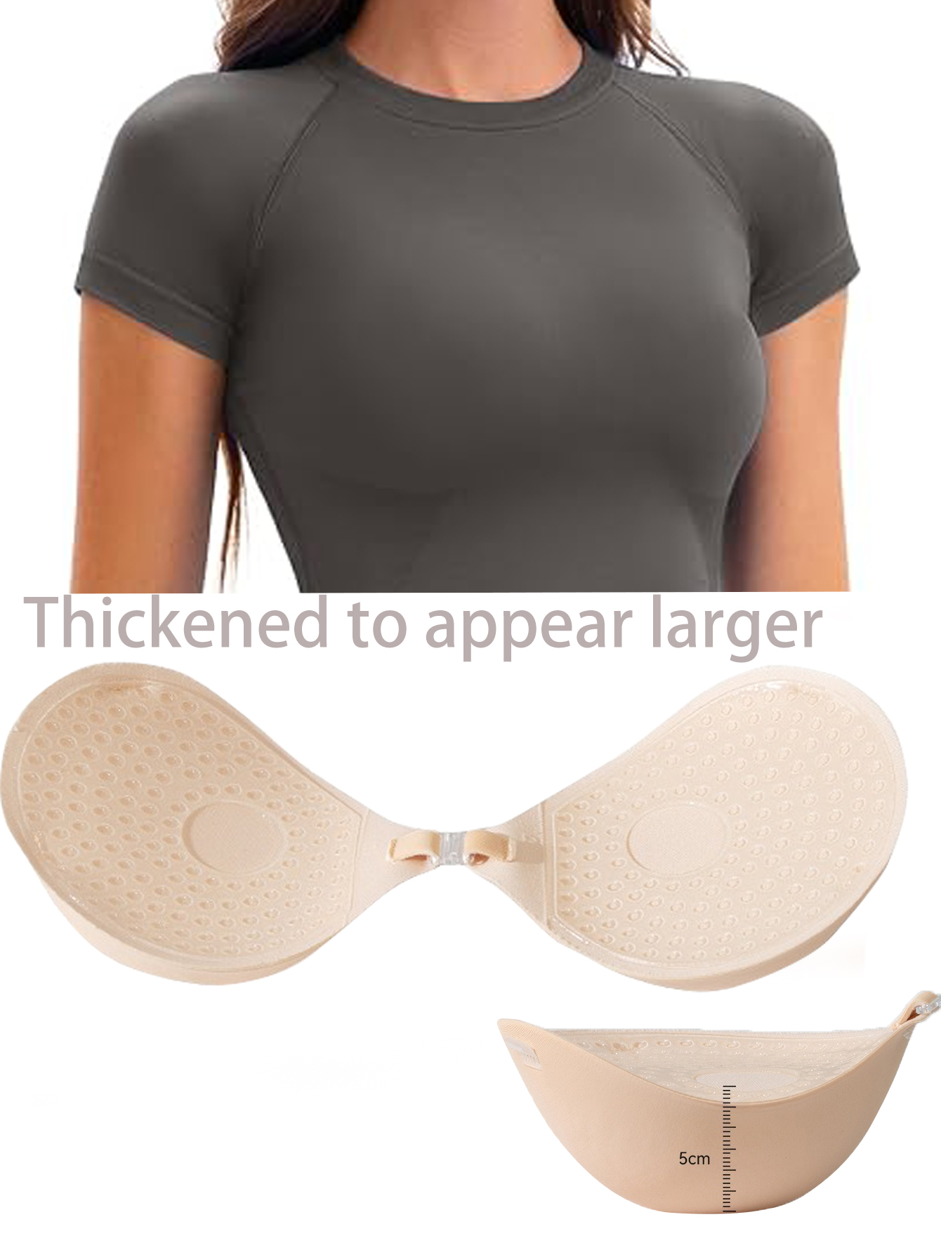 Push Up Bra Silicone - Naklejki na biust o grubości 5