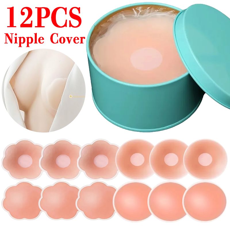 Push Up Bra Silicone - 6/12 szt. Niewidoczne samoprzylepne naklejki na