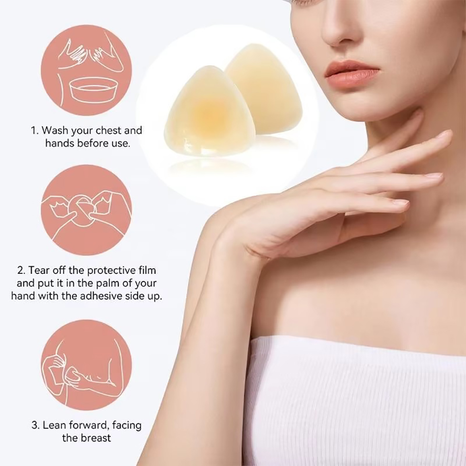 Silikonowe trójkątne nakładki  – Backless Bra Sticky recenzja i cena