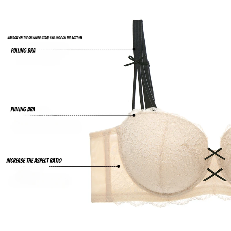 Half Cup Hot Bra Gathered Bowk – Underwire Bra Padded recenzja i cena